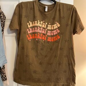 Thankful Mama Brown Graphic Tee